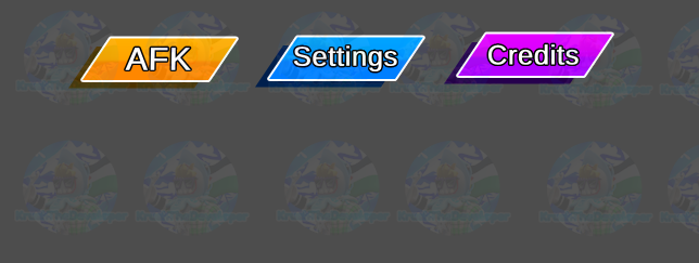 Blue Shop button and Red 'X' button